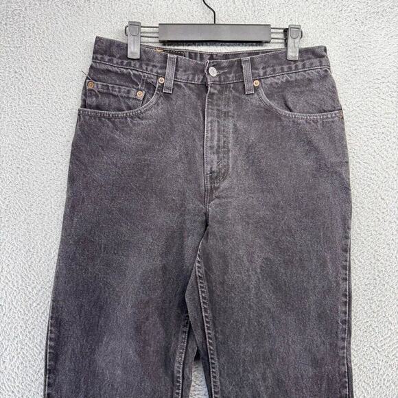 Vintage Levi's Jeans Men's 32x32 Fits 30x32 Black Relaxed Straight Faded Red Tab - Picture 2 of 11